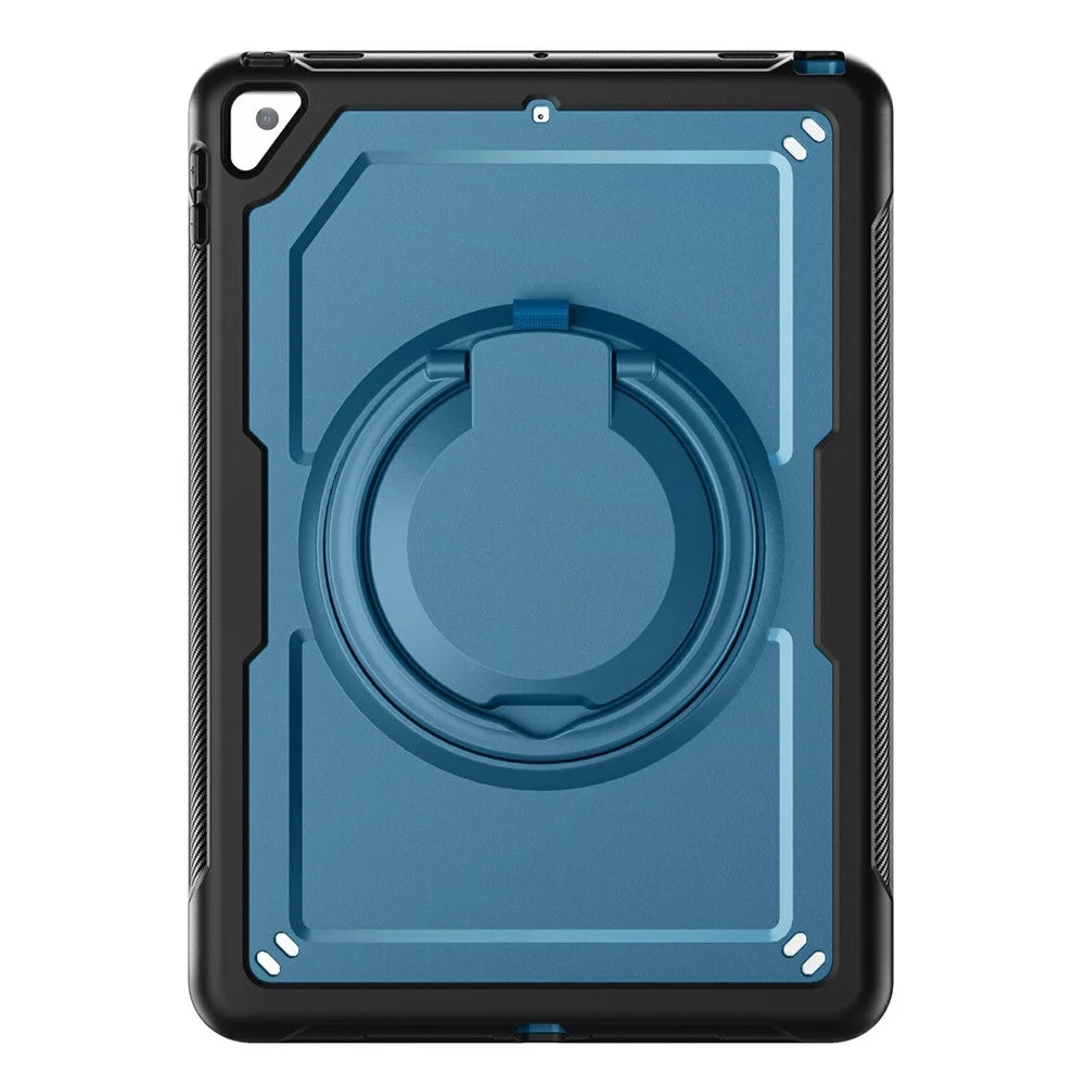 For iPad 10.2 (2021) / (2020) / (2019) / iPad Pro 10.5-inch (2017) / iPad Air 10.5 inch Tablet Case PC+TPU Kickstand Cover - Navy Blue - 2