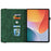 For Infinix Xpad Case Butterfly Flower Imprint PU Leather Tablet Cover with Card Slots - Green - 2