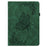 For Infinix Xpad Case Butterfly Flower Imprint PU Leather Tablet Cover with Card Slots - Green - 5