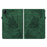 For Infinix Xpad Case Butterfly Flower Imprint PU Leather Tablet Cover with Card Slots - Green - 7