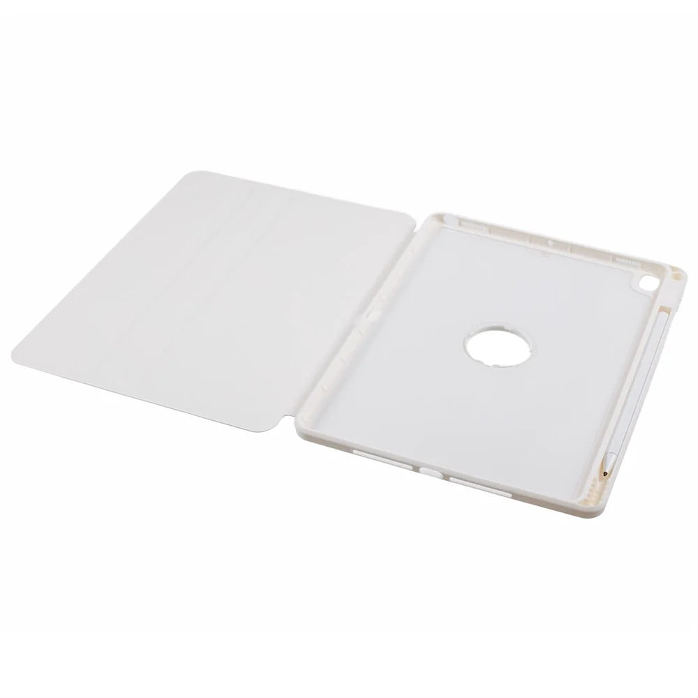 For iPad 10.2 (2021) / (2020) / (2019) / iPad Air 10.5 inch (2019) / iPad Pro 10.5-inch (2017) Case Stand Leather Tablet Cover - White - 4