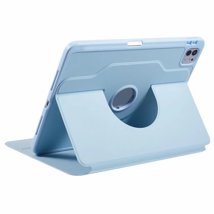For iPad Pro 11 (2025) / 11 (2024) Case Stand Leather Tablet Cover - Blue - 2