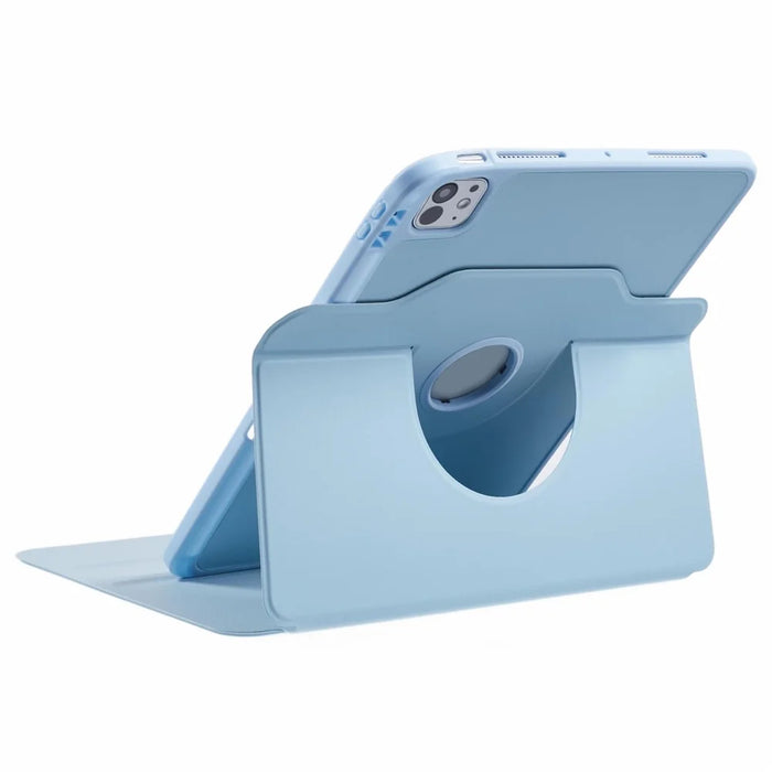 For iPad Pro 11 (2025) / 11 (2024) Case Stand Leather Tablet Cover - Blue - 3
