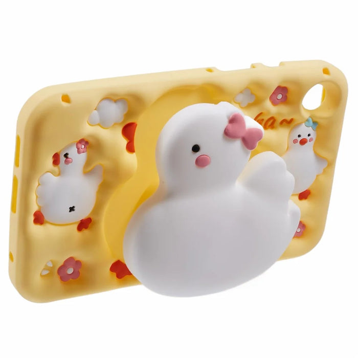 For Samsung Galaxy Tab A11 / A9 Silicone Tablet Case 3D Duck Pattern Design Protective Cover with Shoulder Strap - 3