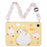 For Samsung Galaxy Tab A8 10.5 (2021) / X205 Silicone Tablet Case 3D Duck Pattern Design Protective Cover with Shoulder Strap - 2