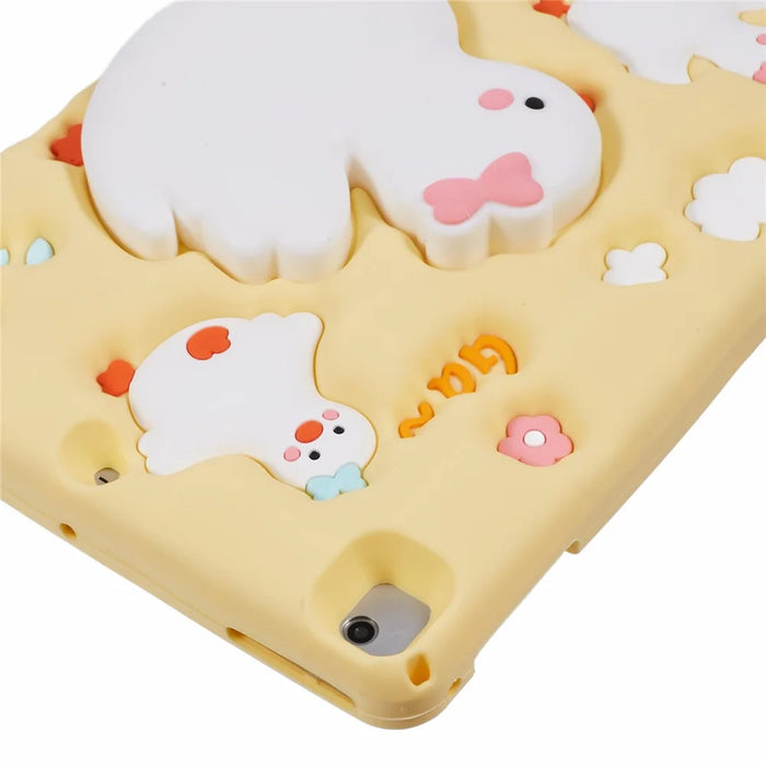 For iPad 9.7-inch (2017) / (2018) / iPad Air (2013) / Air 2 Silicone Tablet Case 3D Duck Pattern Design Protective Cover with Shoulder Strap - 6