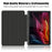 For Lenovo Tab K11 Plus TB230XC Case Auto Sleep / Wake PU Leather Flip Tablet Cover Triple-Fold Stand - Black - 3