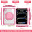 For iPad Pro 11 (2025) / 11 (2024) Case with Shoulder Strap Rotary Kickstand PC+TPU+Acrylic Tablet Cover - Rose - 6