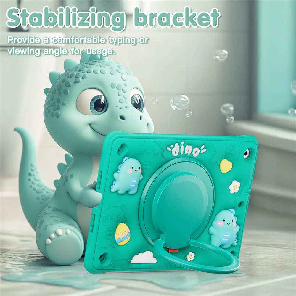 For iPad 10.2 (2021) / (2020) / (2019) Case Kickstand PC+Silicone+TPU Tablet Cover - 5