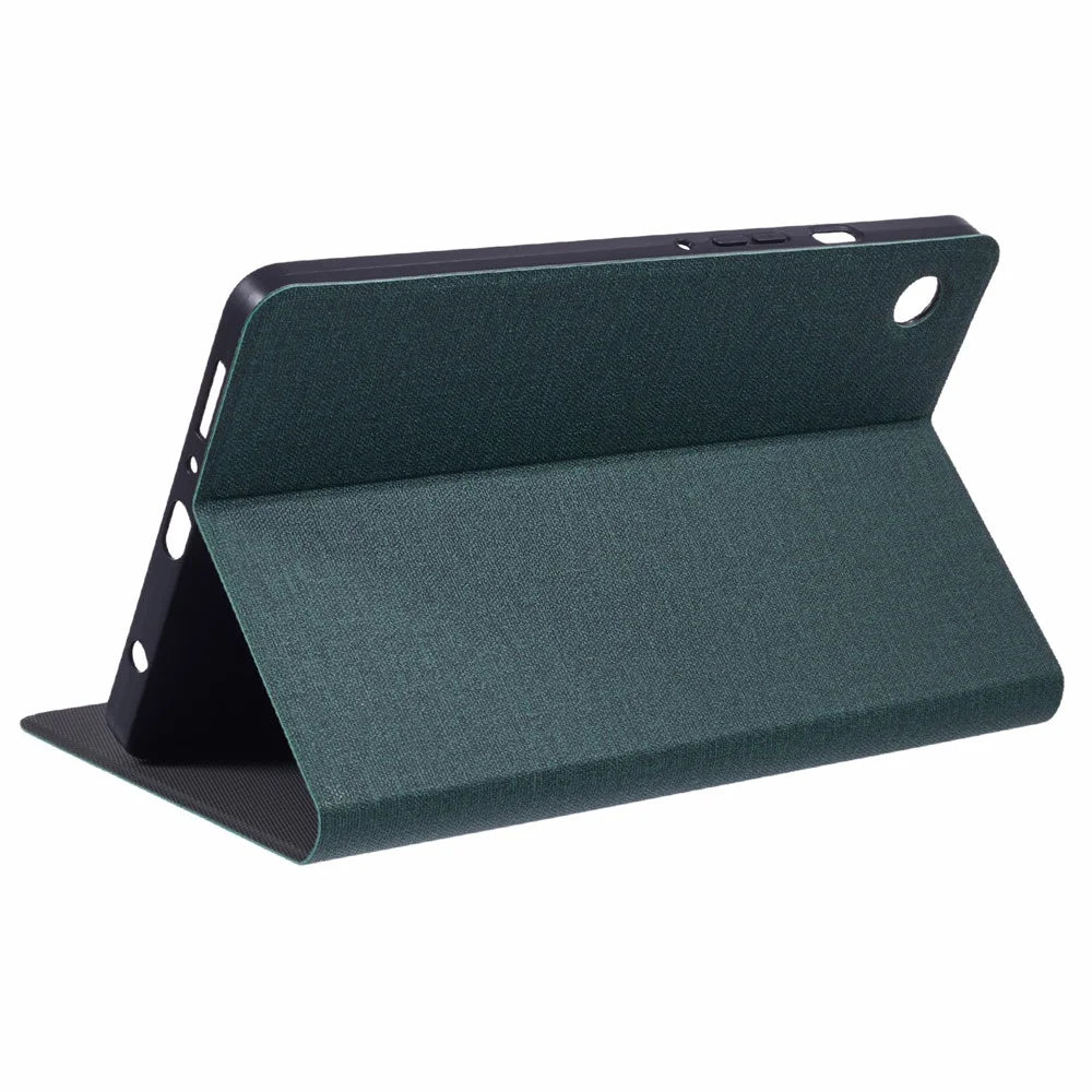 X-LEVEL For Samsung	Galaxy Tab A9 X115 Case Cloth Texture Leather Tablet Cover - Green - 3