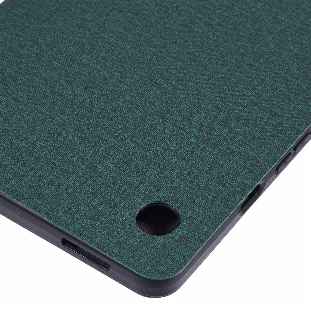 X-LEVEL For Samsung	Galaxy Tab A9 X115 Case Cloth Texture Leather Tablet Cover - Green - 6