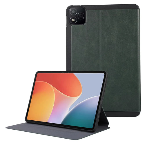 For Infinix Xpad Shockproof Case PU Leather Tablet Cover with Stand - Green - 1