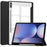 For Samsung Galaxy Tab S10+ Case Clear Acrylic Leather Tablet Cover Support Auto Sleep  /  Wake - Black - 1