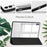 For Samsung Galaxy Tab S10+ Case Clear Acrylic Leather Tablet Cover Support Auto Sleep  /  Wake - Black - 4