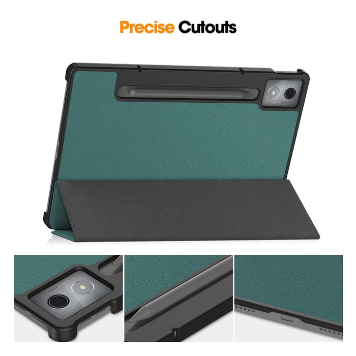 ENKAY HAT PRINCE For Lenovo Xiaoxin Pad Pro 12.7 (2025) Trifold Stand Cover   PU Leather+PC Tablet Case with Auto Wake / Sleep - Black - 4