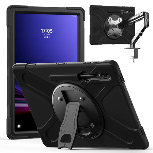 For Samsung Galaxy Tab S10 Ultra X920 / S9 Ultra X910 / S8 Ultra X900 X906 Case Kickstand PC+Silicone Tablet Cover - 1