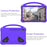 For Samsung Galaxy Tab S10 Ultra Case EVA Tablet Cover with Handle Kickstand Children Friendly - Purple - 5