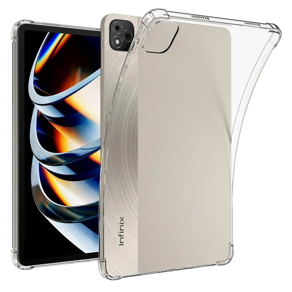 For Infinix Xpad Case Four Corner Shockproof Clear Tablet TPU Cover - 1