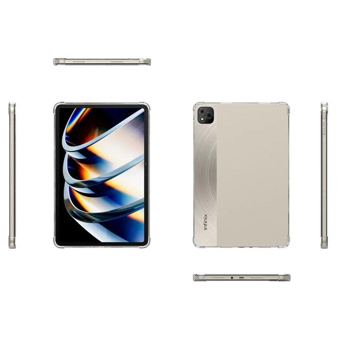 For Infinix Xpad Case Four Corner Shockproof Clear Tablet TPU Cover - 6