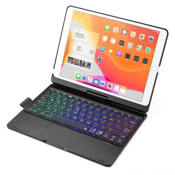 Trackpad Backlight Keyboard for iPad 10.2 (2021) / (2020) / (2019) / iPad Air 10.5 inch (2019) / Pro 10.5-inch (2017) Tablet Case - Black - 7