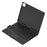 For iPad Pro 11 (2025) / (2024) Trackpad Backlight Keyboard with Tablet Case - Black - 2