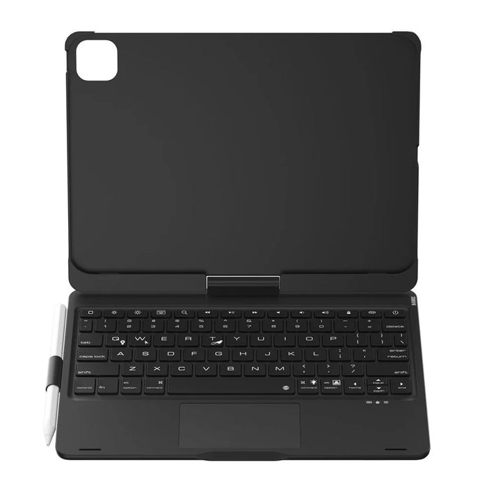 For iPad Pro 11 (2025) / (2024) Trackpad Backlight Keyboard with Tablet Case - Black - 3