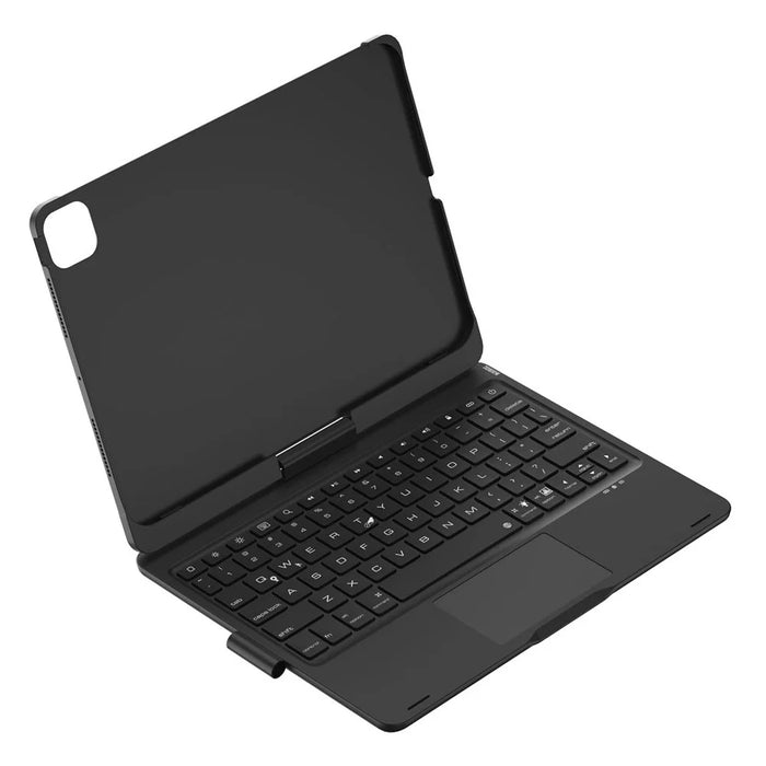 For iPad Pro 11 (2025) / (2024) Trackpad Backlight Keyboard with Tablet Case - Black - 4