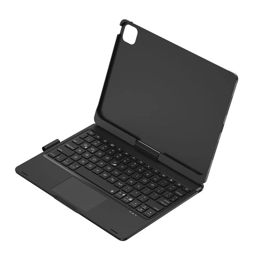 For iPad (2025) / 10.9 (2022) Trackpad Backlight Keyboard with Tablet Case - Black - 2