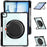 For iPad Air 13 (2026) / (2025) / (2024) / Pro 12.9 (2022) / (2021) / (2020) / (2018) Case Rotary Kickstand PC+TPU+Acrylic Tablet Cover - Black - 2