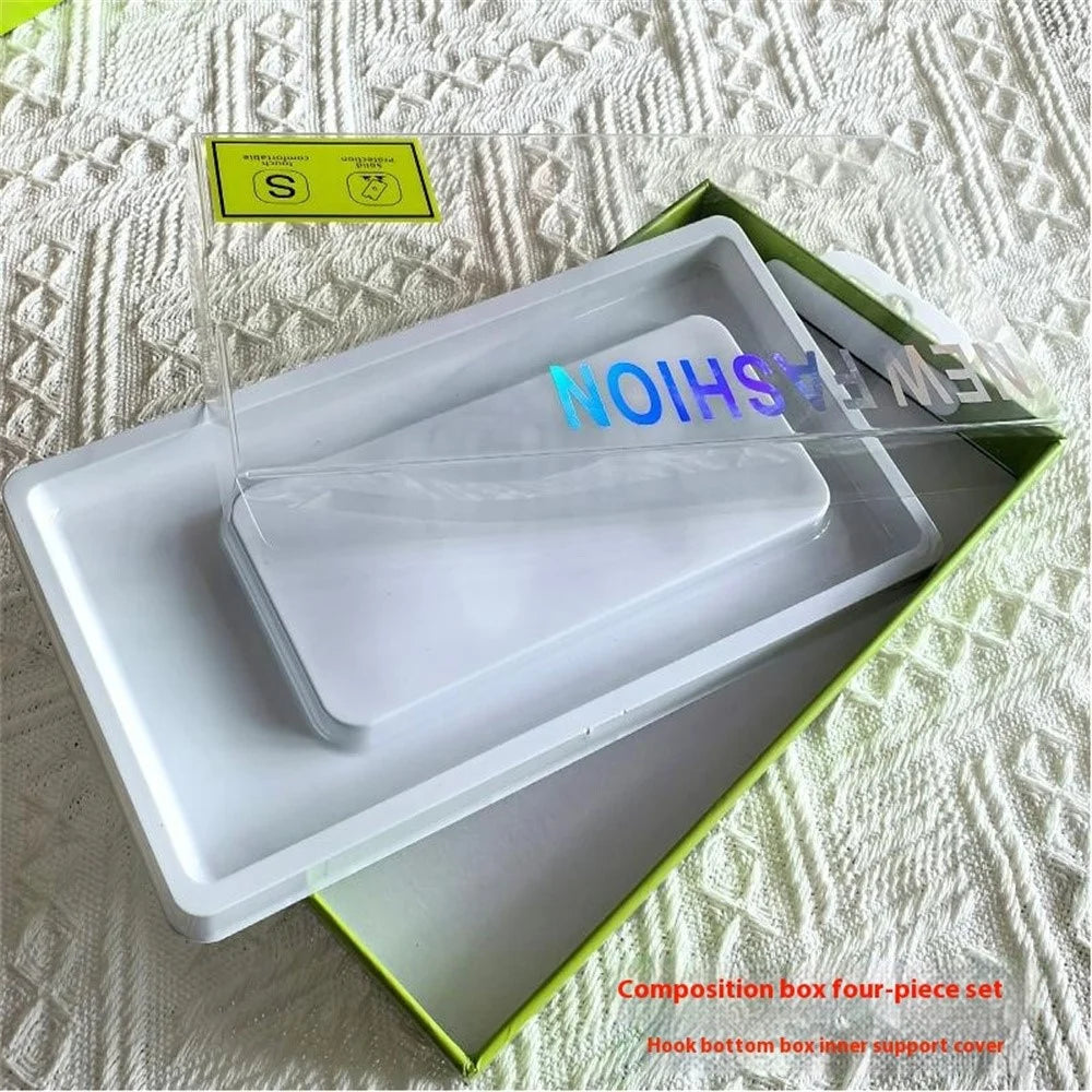 Universal Phone Case Paper Packaging Box PET Transparent Lid Display Box, Size: 19 x 11 x 2.1cm - 4