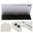 For Samsung Galaxy Tab S10+ Case Tri-Fold Stand Leather+TPU+Acrylic Clear Back Tablet Cover - Black - 4
