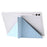 For Samsung Galaxy Tab S10+ Case PU Leather Origami Stand Clear Tablet Cover - Baby Blue - 3