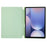 For Samsung Galaxy Tab S10+ Case with Pen Slot Solid Color Tri-Fold Stand PU Leather+TPU Tablet Cover - Green - 2