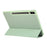 For Samsung Galaxy Tab S10+ Case with Pen Slot Solid Color Tri-Fold Stand PU Leather+TPU Tablet Cover - Green - 3