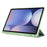 For Samsung Galaxy Tab S10+ Case with Pen Slot Solid Color Tri-Fold Stand PU Leather+TPU Tablet Cover - Green - 4