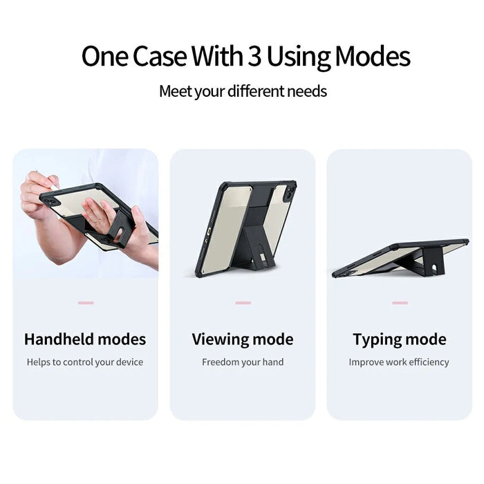XUNDD For Infinix Xpad Case Leather Kickstand TPU + PC Airbag Protection Tablet Cover - 3