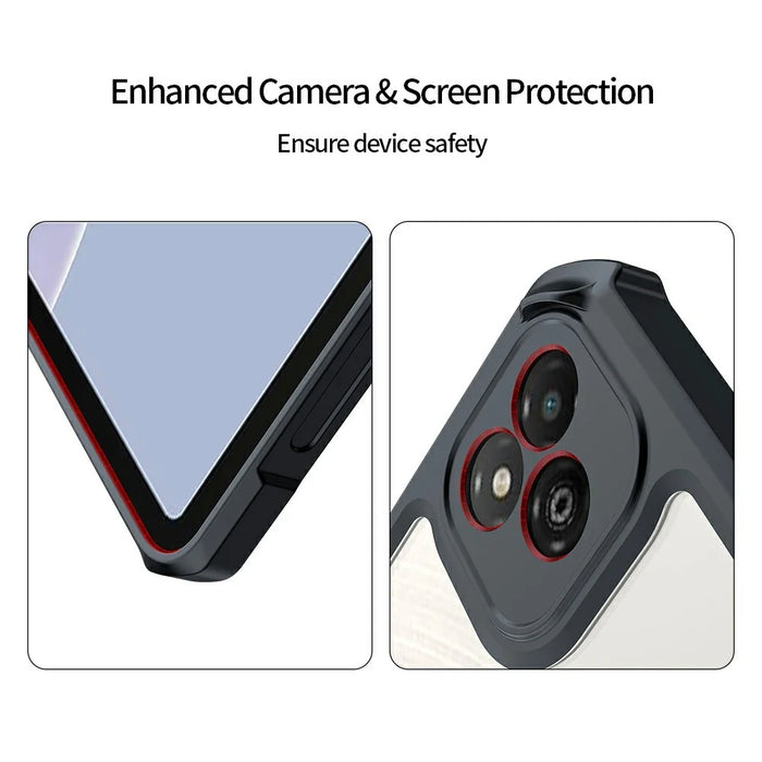 XUNDD For Infinix Xpad Case Leather Kickstand TPU + PC Airbag Protection Tablet Cover - 7