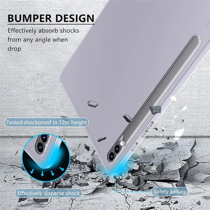 For Samsung Galaxy Tab S10 Ultra Super Clear Case Drop Protection Shell TPU Tablet Cover - 5