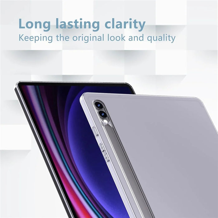 For Samsung Galaxy Tab S10 Ultra Super Clear Case Drop Protection Shell TPU Tablet Cover - 7