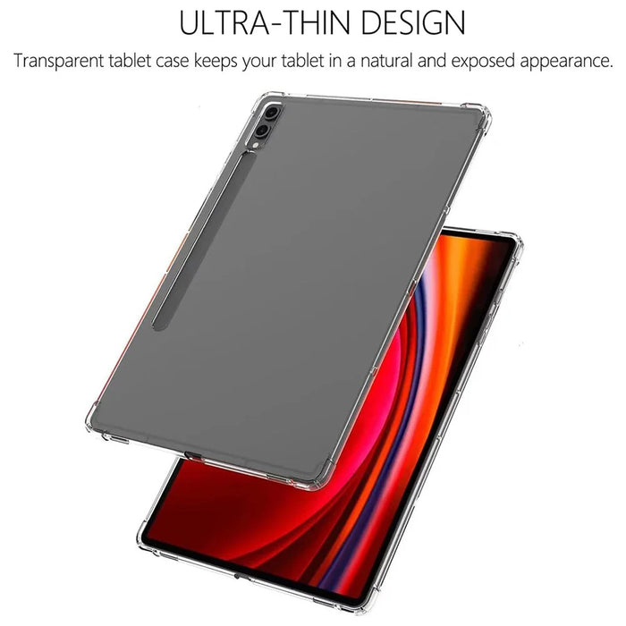 For Samsung Galaxy Tab S10 Ultra Case Four Corner Shockproof Clear Tablet TPU Cover - 2