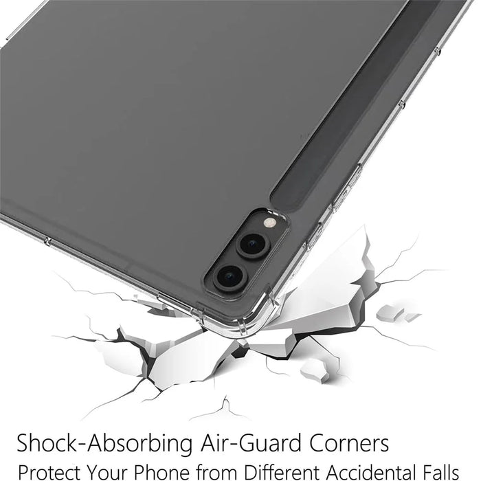 For Samsung Galaxy Tab S10 Ultra Case Four Corner Shockproof Clear Tablet TPU Cover - 7