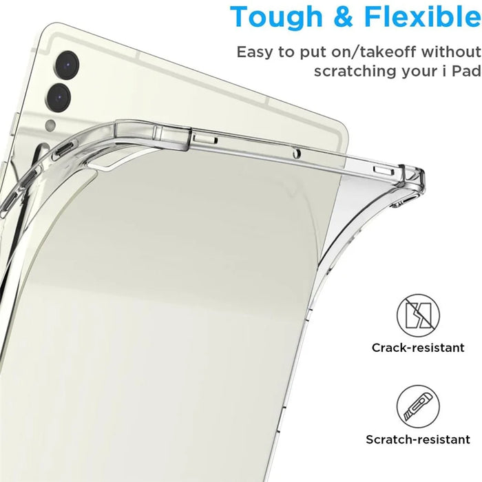 For Samsung Galaxy Tab S10+ Case Four Corner Shockproof Clear Tablet TPU Cover - 3