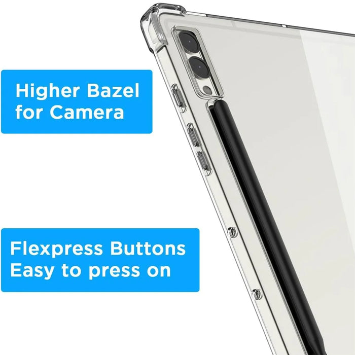 For Samsung Galaxy Tab S10+ Case Four Corner Shockproof Clear Tablet TPU Cover - 5