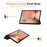 ENKAY HAT PRINCE For Samsung Galaxy Tab S9+ / Galaxy Tab S9 FE+ / Galaxy Tab S10+ Trifold Stand Cover   PU Leather+PC Tablet Case - Black - 3