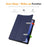 ENKAY HAT PRINCE For Samsung Galaxy Tab S9+ / Galaxy Tab S9 FE+ / Galaxy Tab S10+  Tri-Fold Stand Tablet Case PU Leather+TPU Smart Cover with Pencil Holder - Black - 2