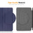 ENKAY HAT PRINCE For Samsung Galaxy Tab S9+ / Galaxy Tab S9 FE+ / Galaxy Tab S10+  Tri-Fold Stand Tablet Case PU Leather+TPU Smart Cover with Pencil Holder - Black - 6