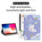 For Samsung Galaxy Tab S8/Tab S7 Shockproof Case with Auto Wake/Sleep Cartoon Pattern Printed PU Leather Cover Stand Tablet Case - Space Rabbit - 5