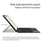 For Samsung Galaxy Tab S10 Ultra / S9 Ultra / S8 Ultra Leather Case + Touchpad Bluetooth-Compatible Keyboard (without Backlit) - 4