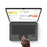 For Samsung Galaxy Tab S10 Ultra / S9 Ultra / S8 Ultra Leather Case + Touchpad Bluetooth-Compatible Keyboard (without Backlit) - 6