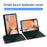 For Samsung Galaxy Tab S10+ / S9+ Leather Case + Bluetooth-Compatible Keyboard with Backlight Trackpad - 5